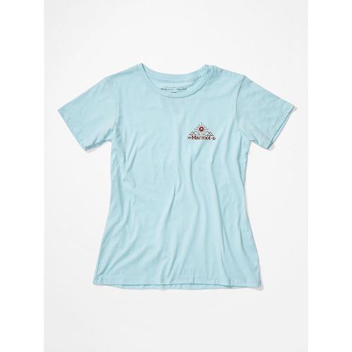 Marmot Arrow Clothes - Womens T-Shirts Blue CA6397824 Canada